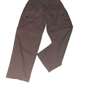 Outer Rim Tan Convertible Elastic Drawstring Hiking Fishing Pants Size XXL